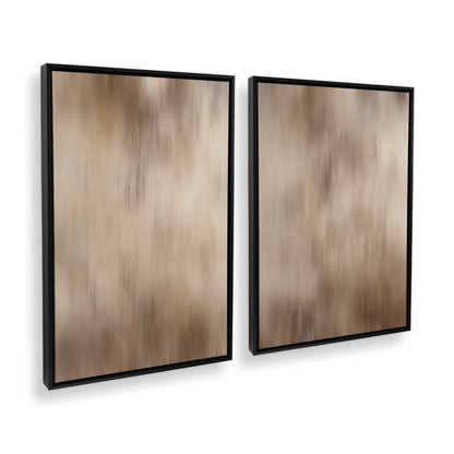 [Color:American Maple], Picture of art in a American Maple frame at an angle