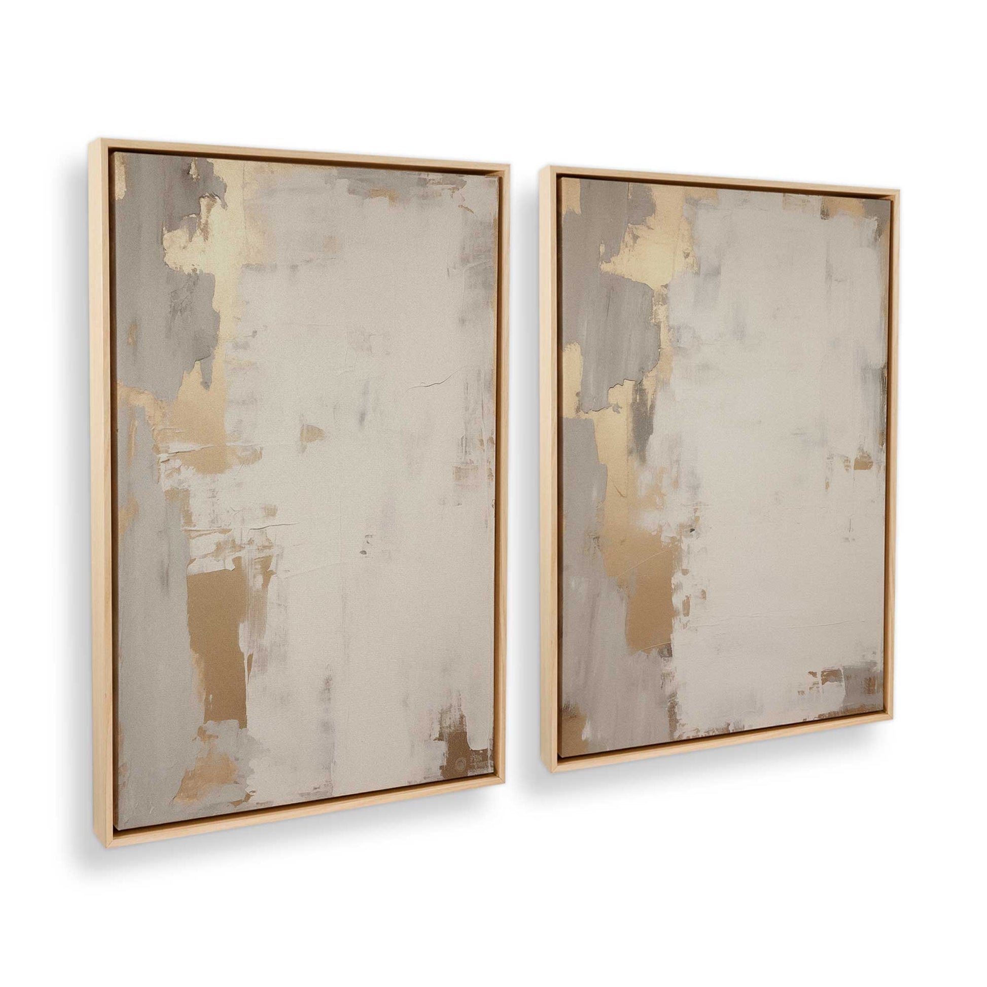 [Color:Polished Gold], Picture of art in a Polished Gold frame at an angle