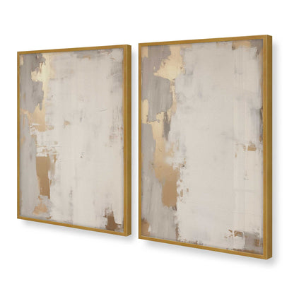 [Color:Polished Gold], Picture of art in a Polished Gold frame at an angle