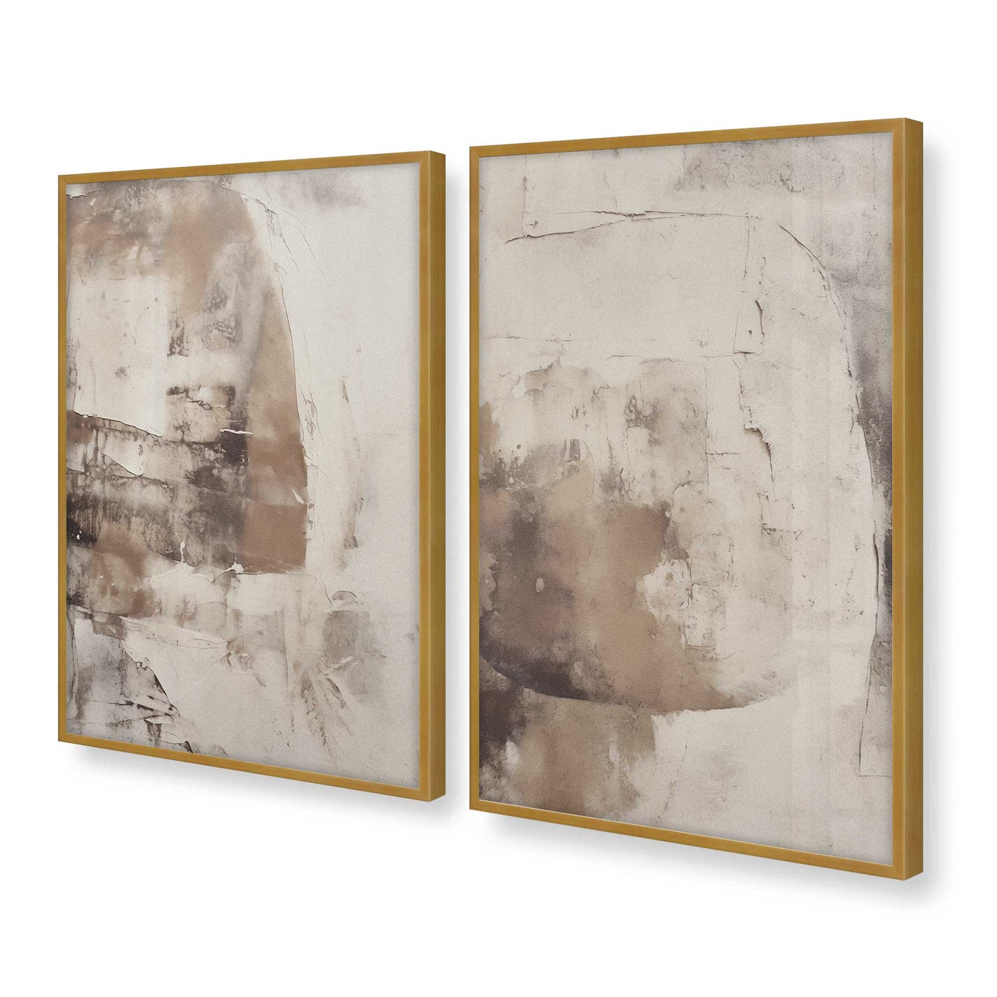 [Color:Polished Gold], Picture of art in a Polished Gold frame at an angle