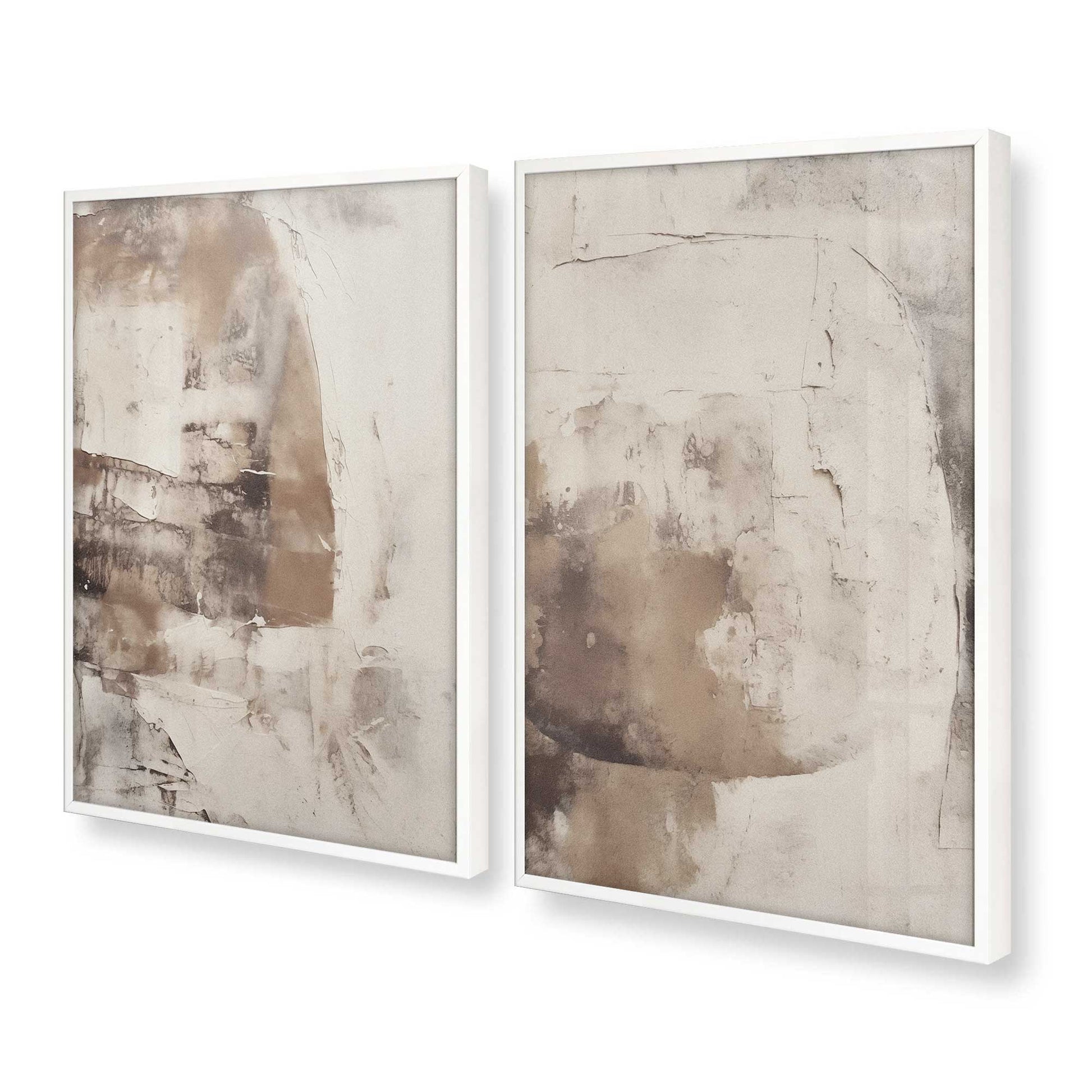 [Color:Opaque White], Picture of art in a Opaque White frame at an angle