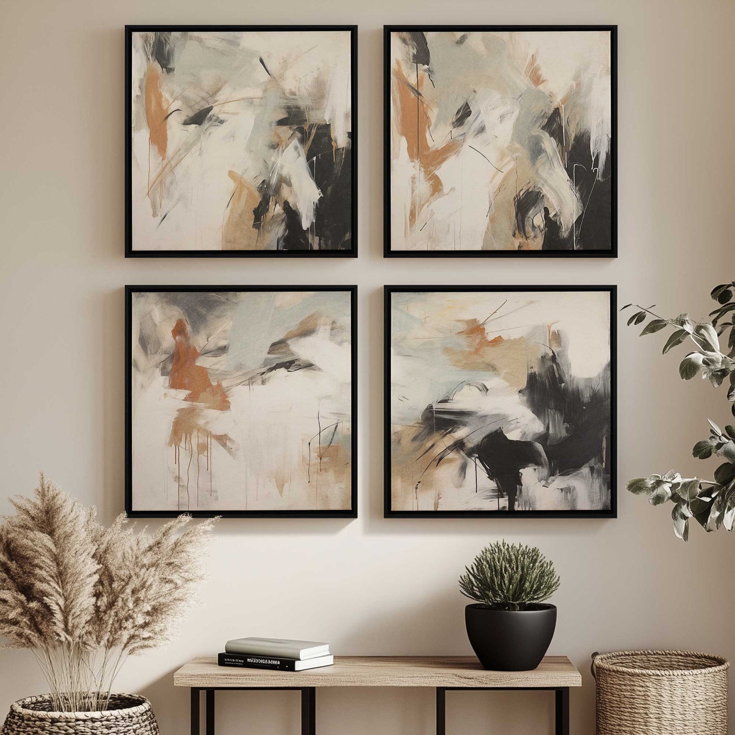 [Color:Satin Black], Picture of art in a Satin Black frame