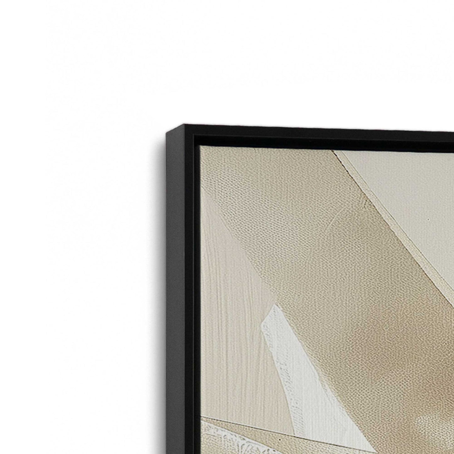 [Color:Satin Black], Picture of art in a Satin Black frame at an angle