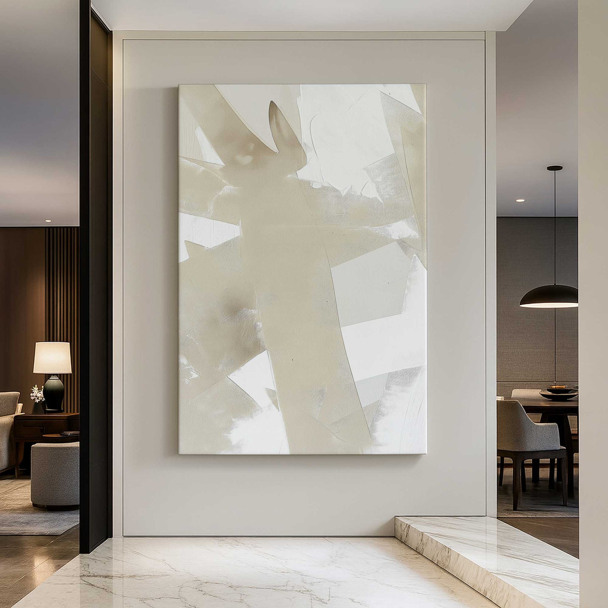 [Color:Stretched Canvas], Picture of art in a room