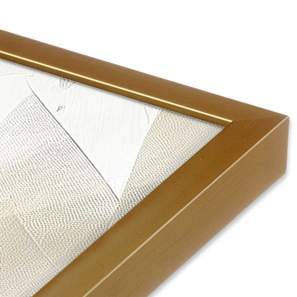 [Color:Polished Gold], Picture of art in a Polished Gold frame at an angle