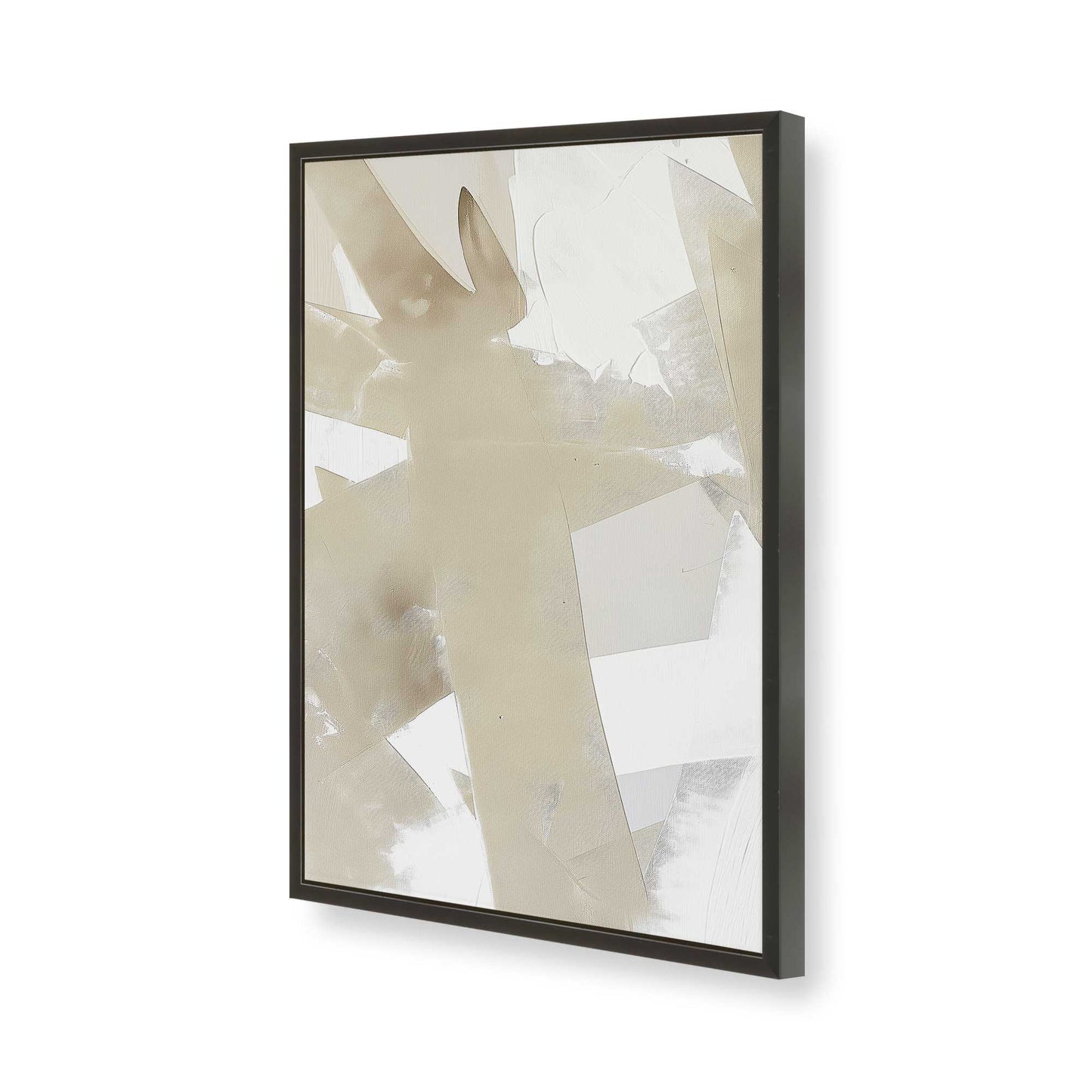 [Color:Satin Black], Picture of art in a Satin Black frame of the corner