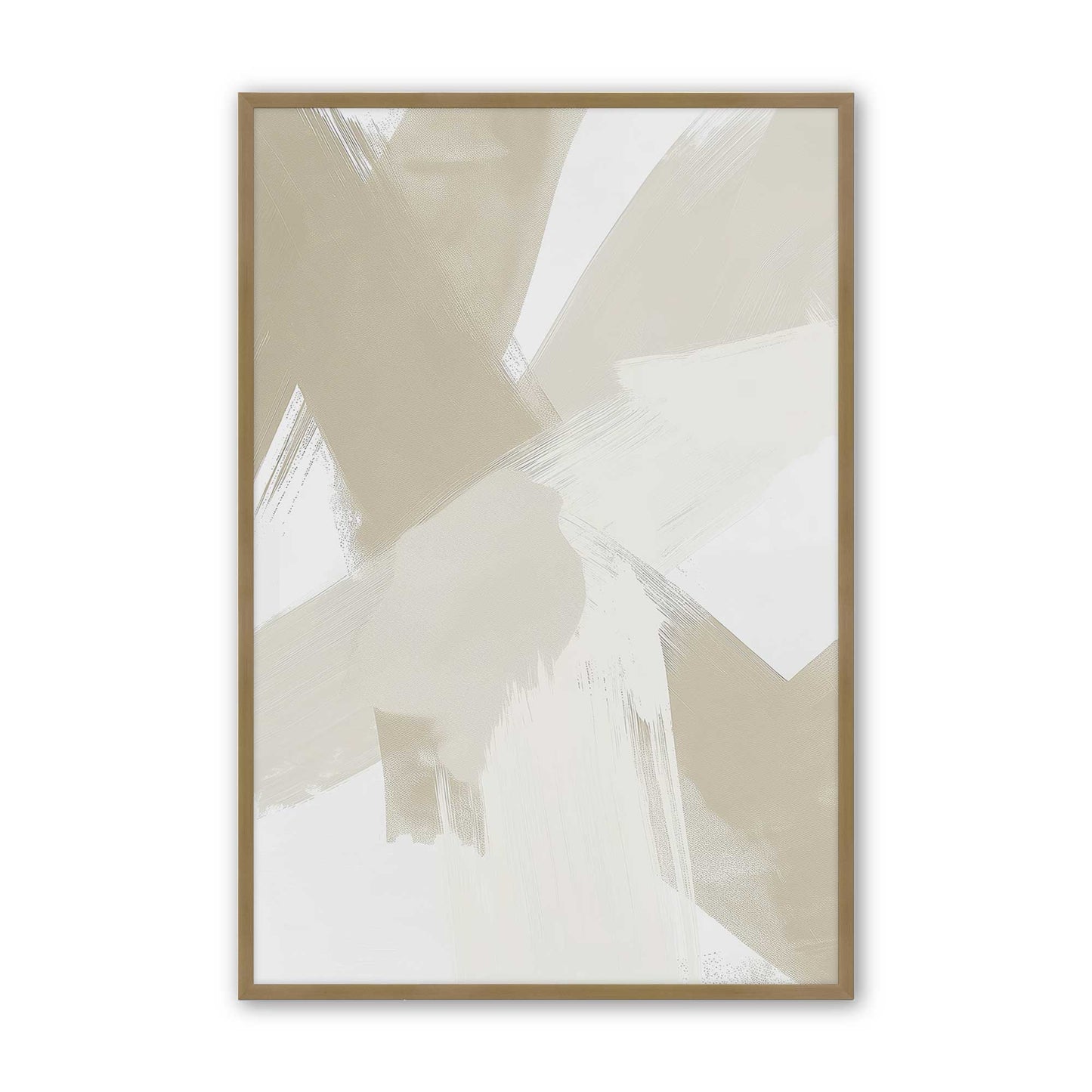 [Color:Brushed Gold], Picture of art in a Brushed Gold frame