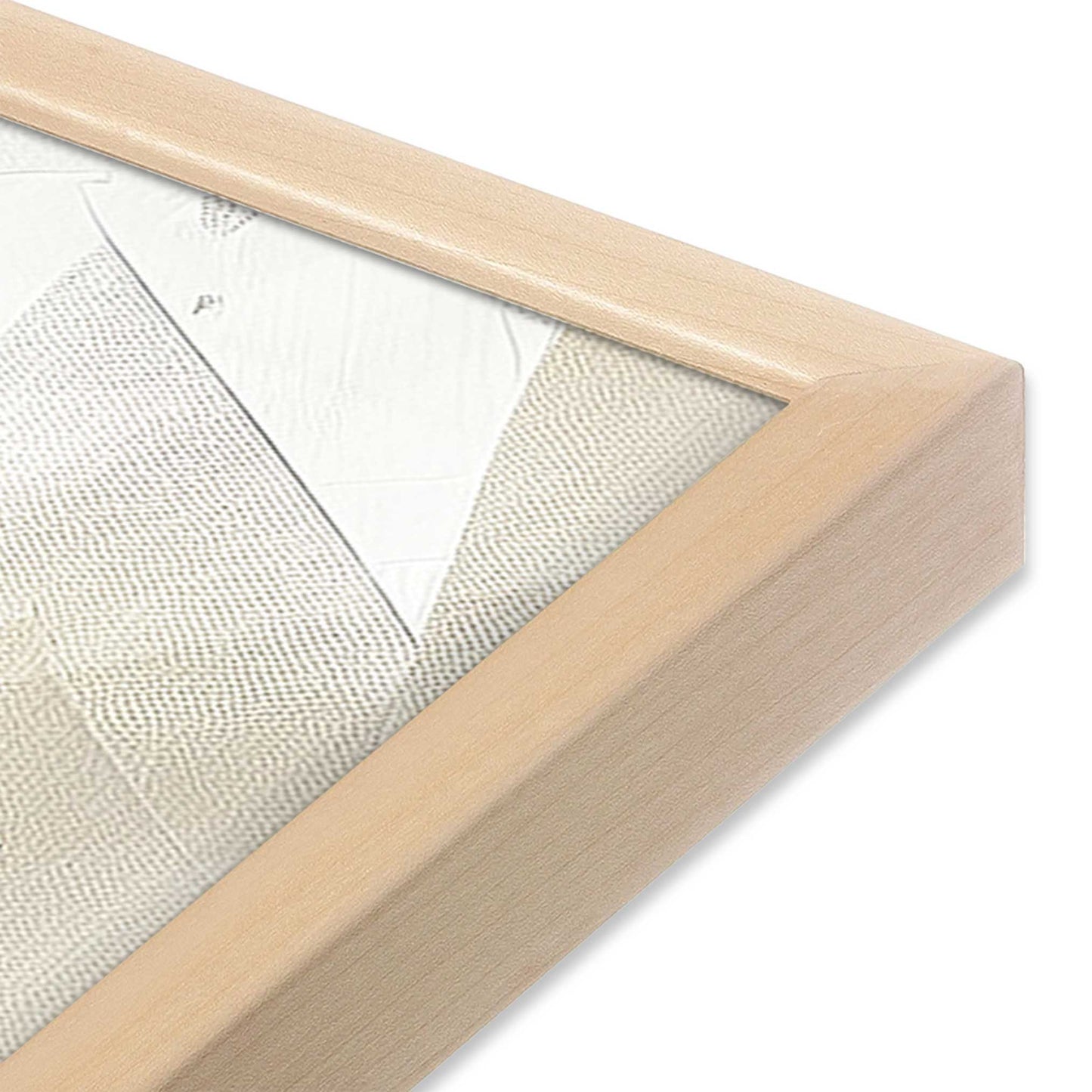 [Color:Raw Maple], Picture of art in a Raw Maple frame of the corner