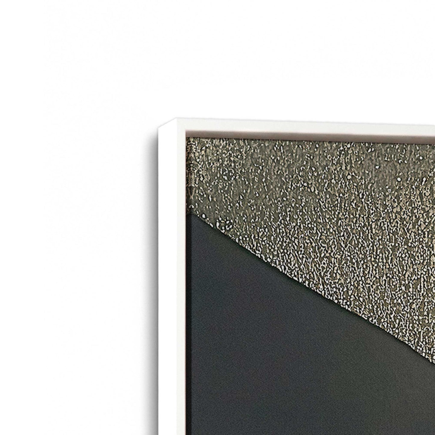 [Color:Opaque White], Picture of art in a White frame at an angle