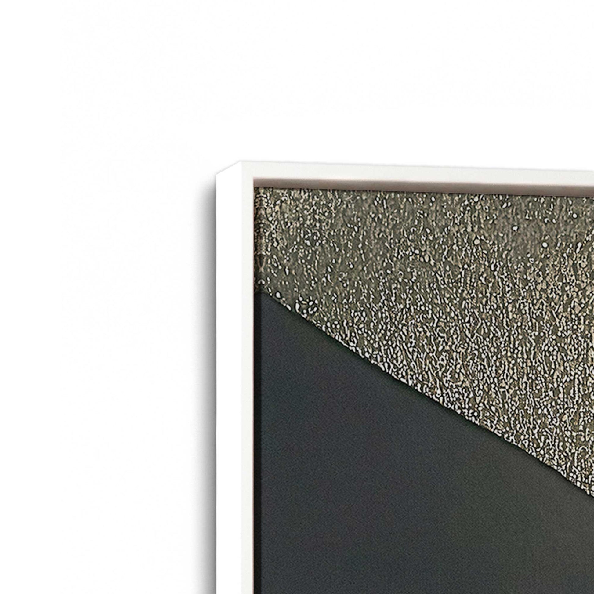[Color:Opaque White], Picture of art in a White frame at an angle