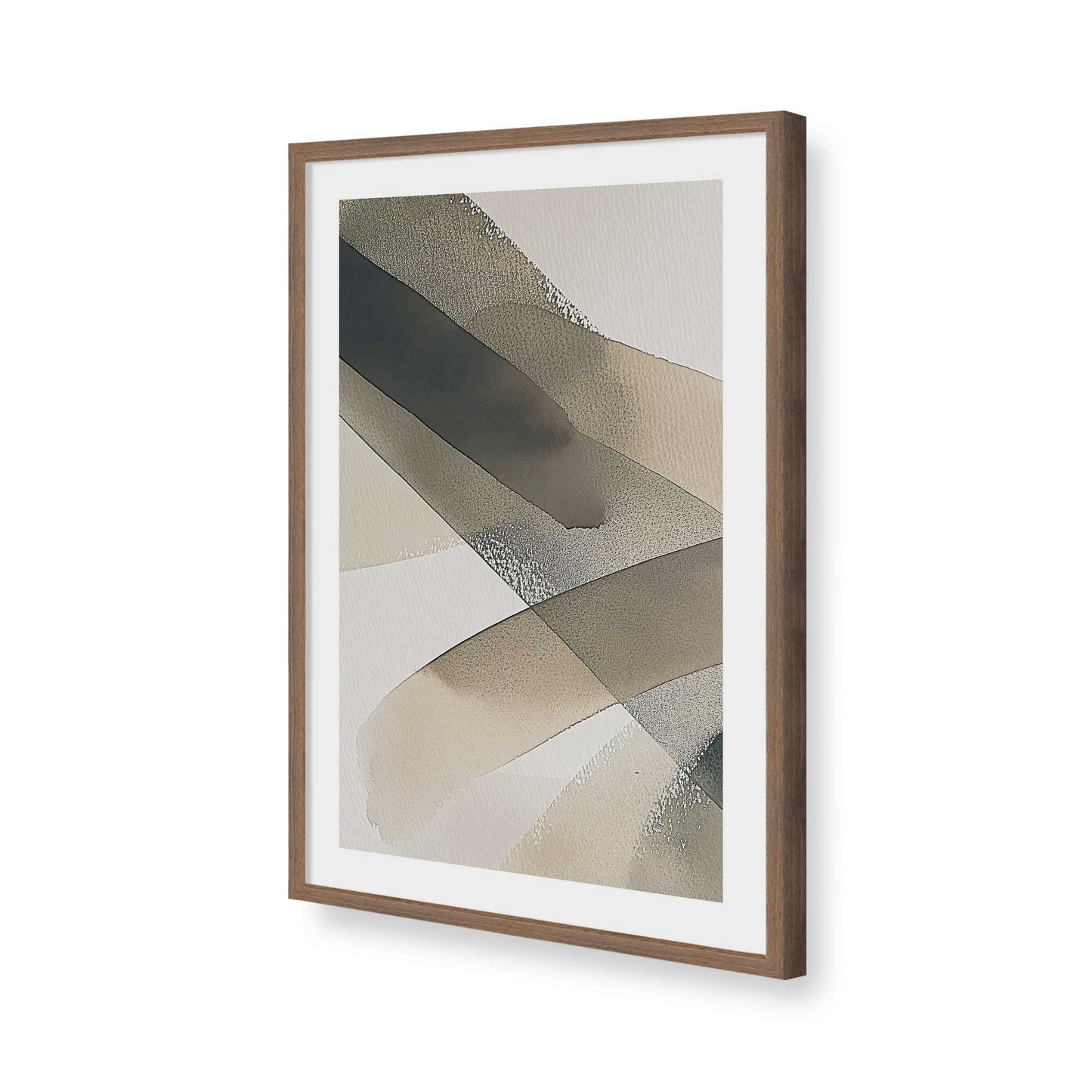 [Color:Walnut], Picture of art in a Walnut frame of the corner