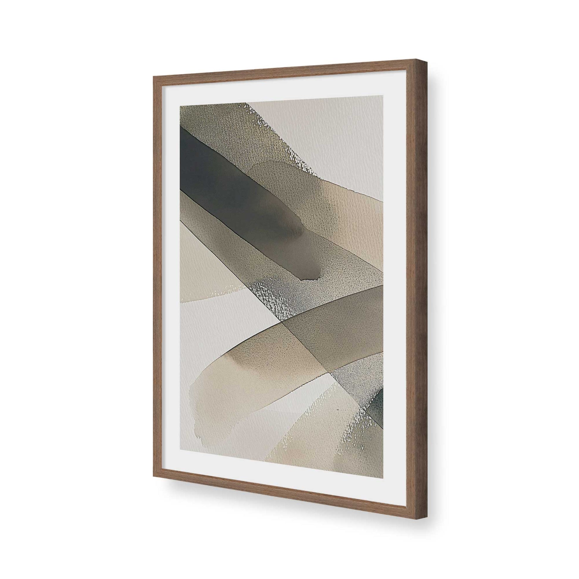 [Color:Walnut], Picture of art in a Walnut frame of the corner