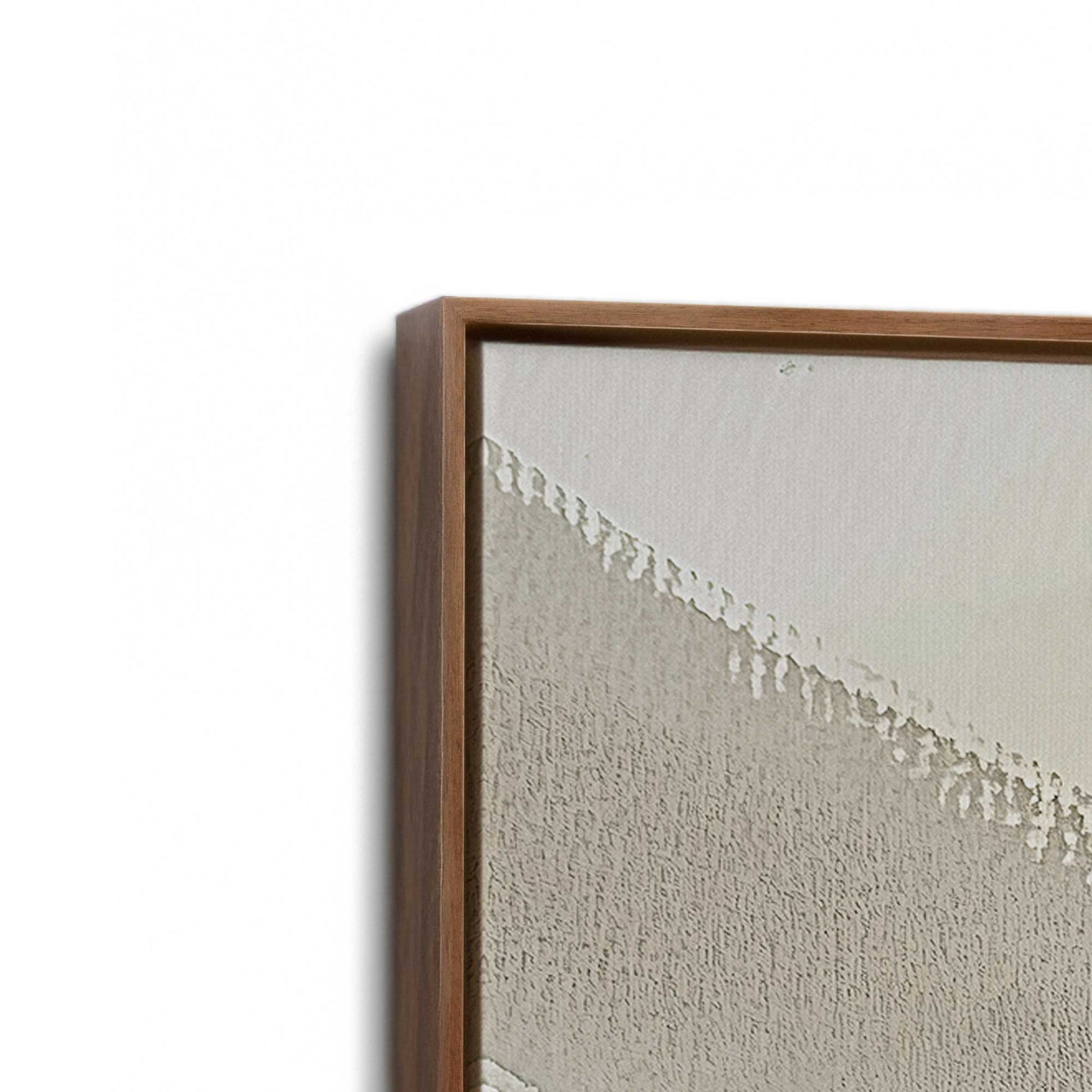 [Color:Walnut], Picture of art in a Walnut frame at an angle