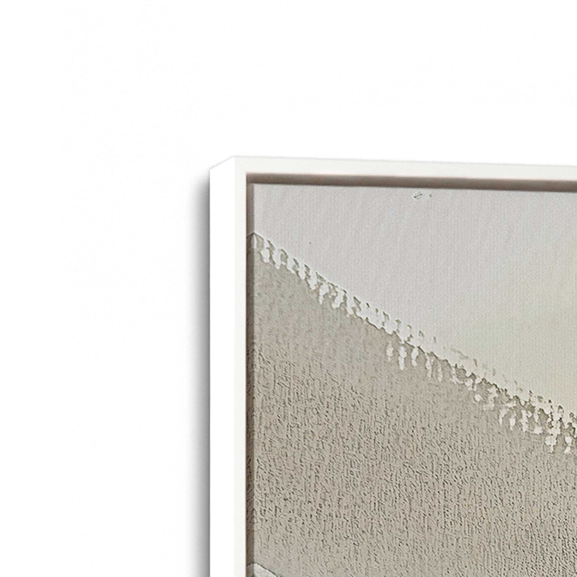 [Color:Opaque White], Picture of art in a White frame at an angle