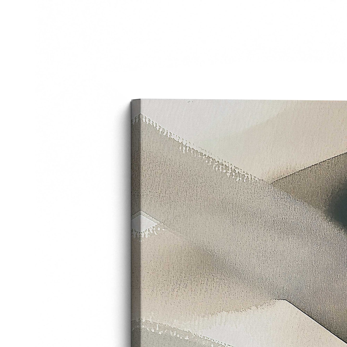 [Color:Stretched Canvas], Picture of the corner of the art