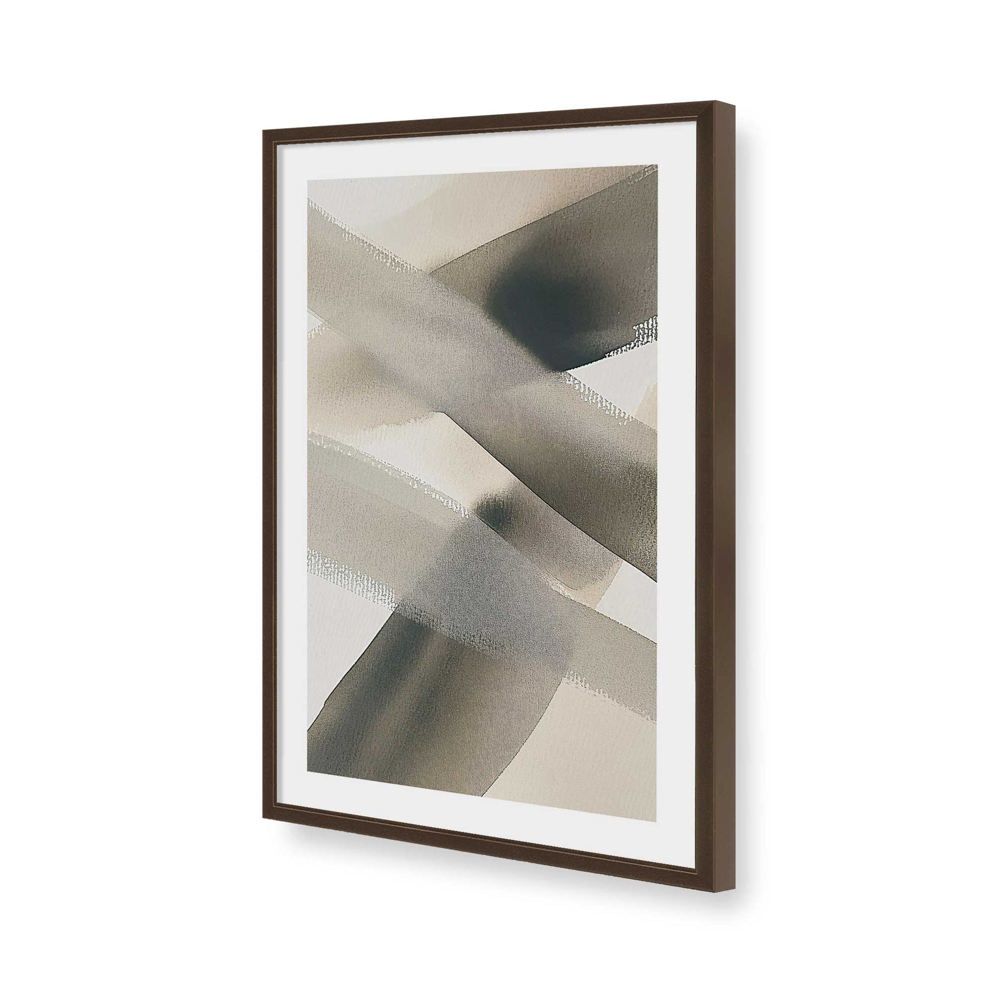 [Color:Brown], Picture of art in a Brown frame of the corner