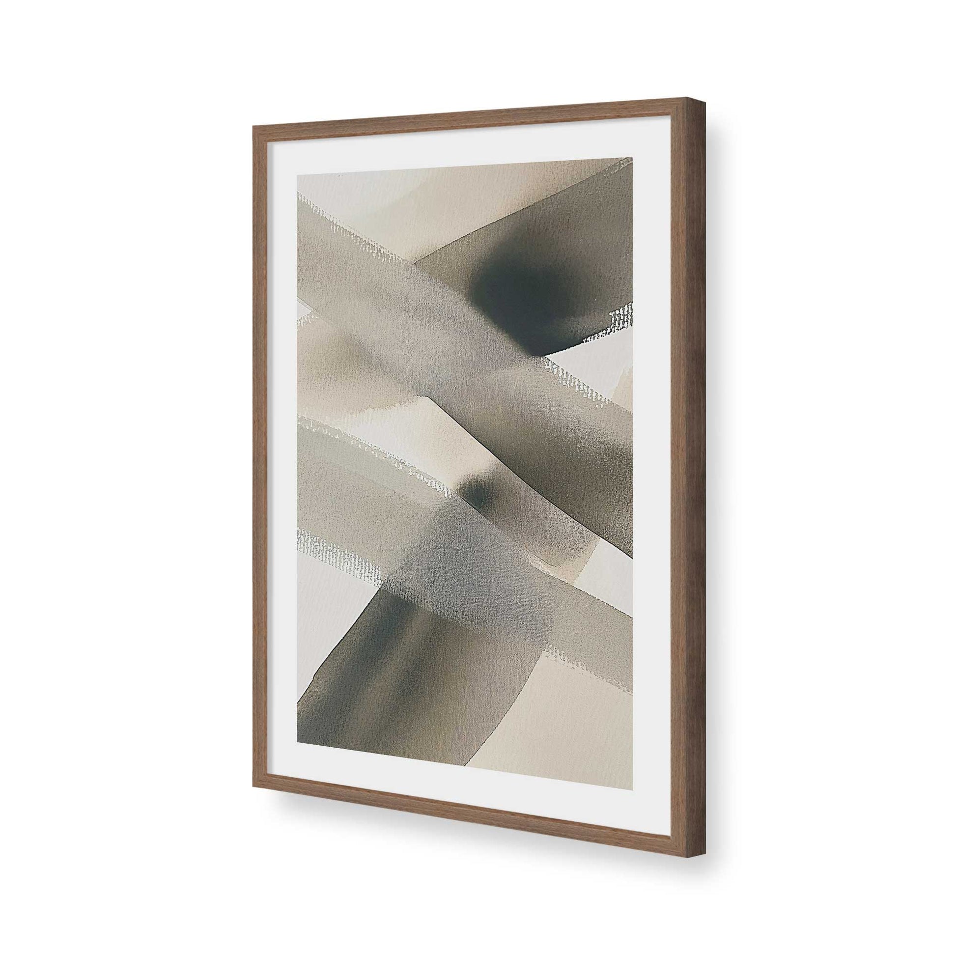 [Color:Walnut], Picture of art in a Walnut frame of the corner
