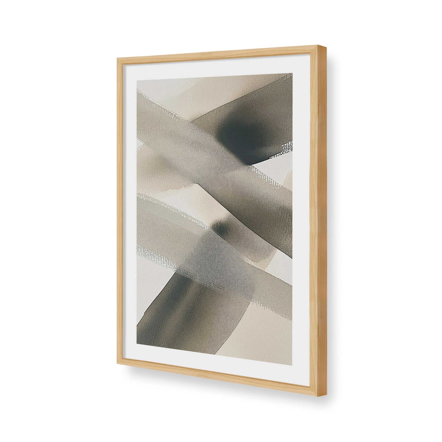 [Color:American Maple], Picture of art in a American Maple frame of the corner