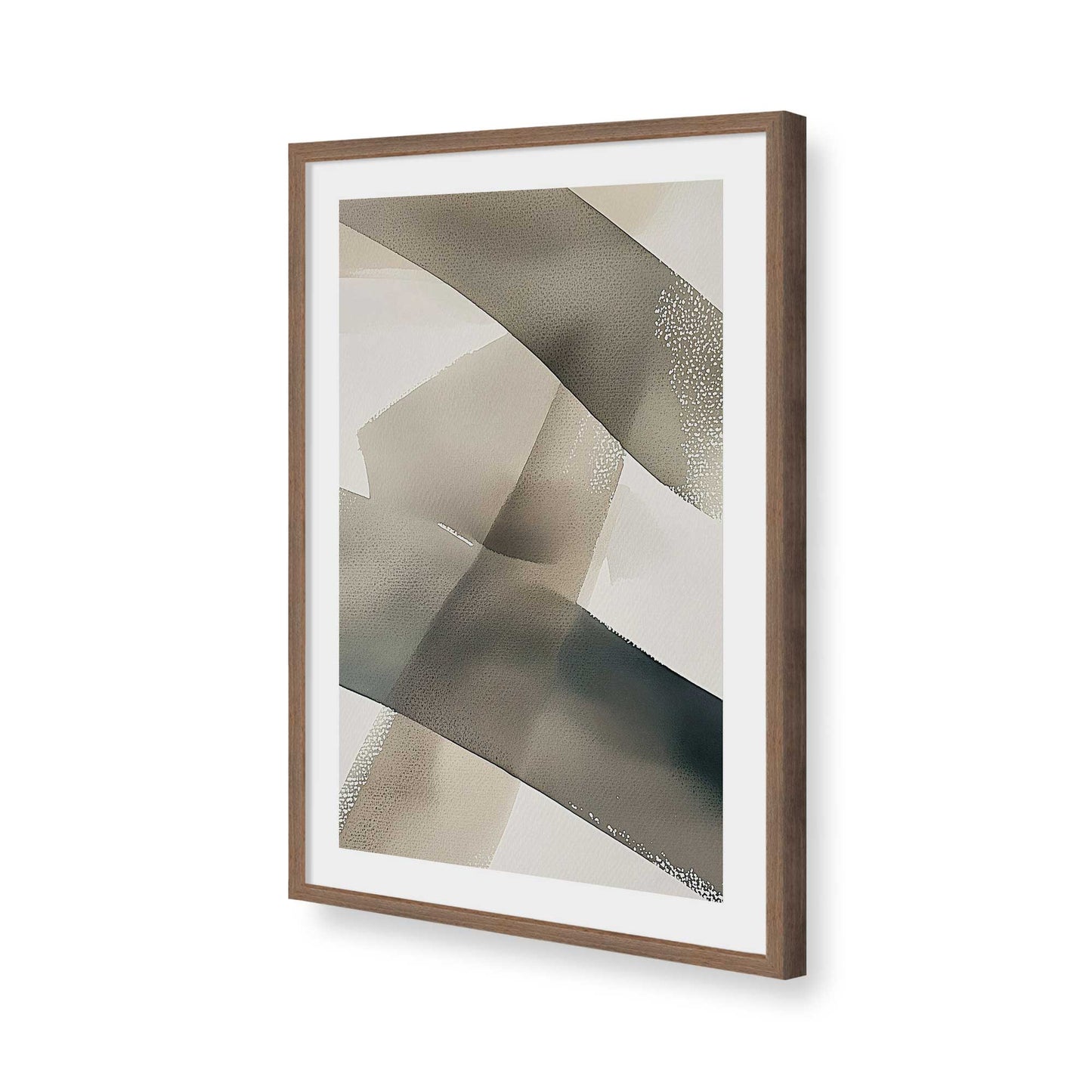 [Color:Walnut], Picture of art in a Walnut frame of the corner