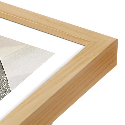 [Color:American Maple], Picture of art in a American Maple frame at an angle