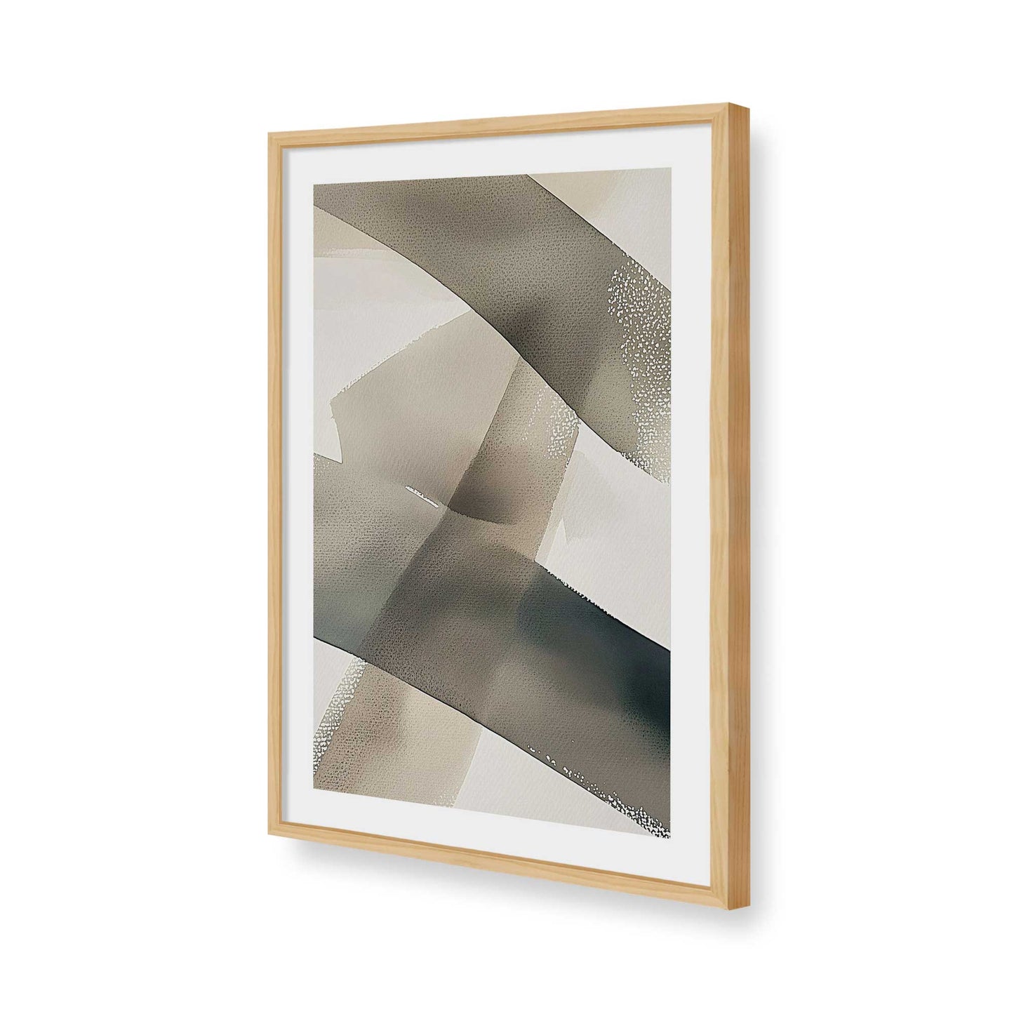 [Color:American Maple], Picture of art in a American Maple frame of the corner