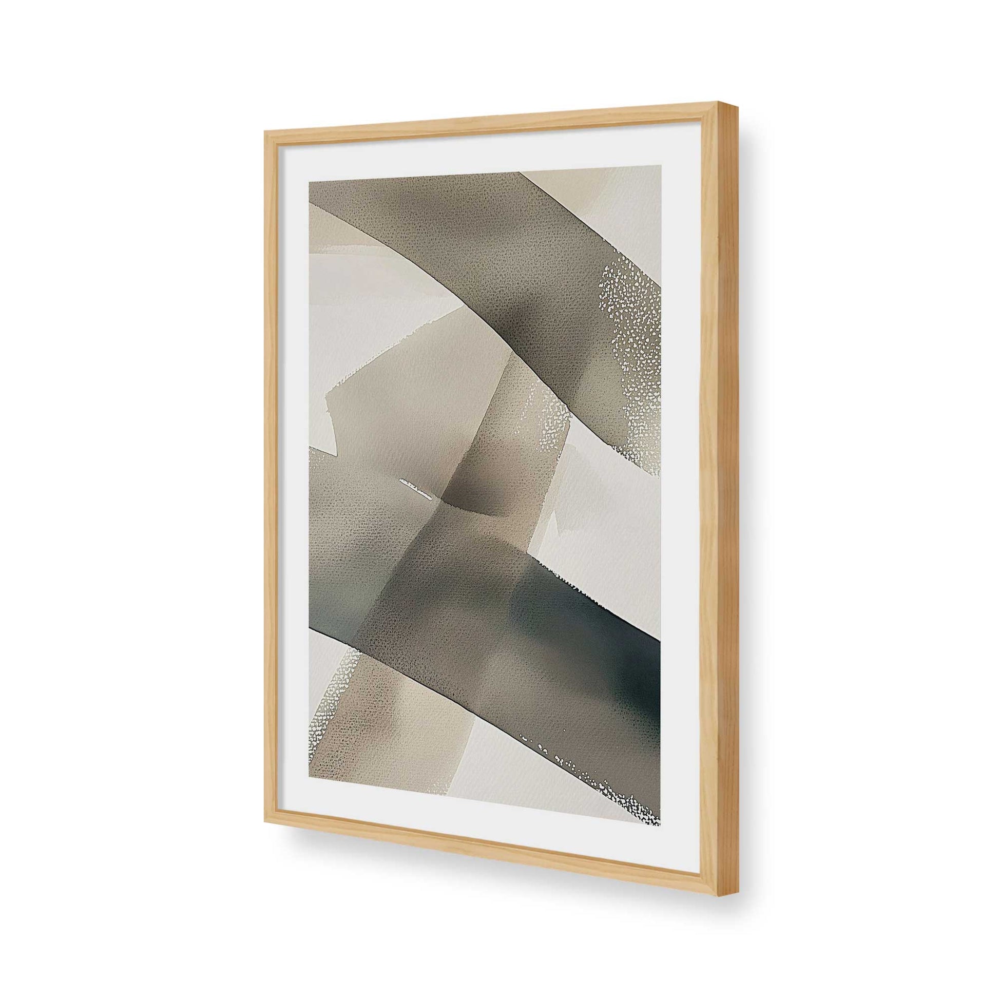 [Color:American Maple], Picture of art in a American Maple frame of the corner