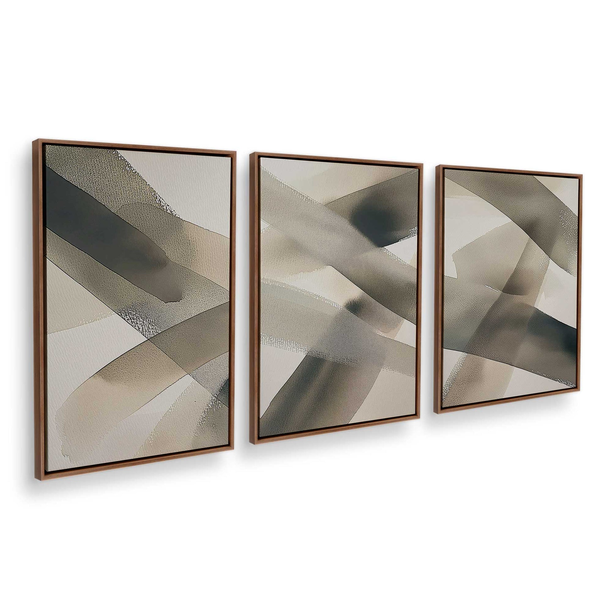 [Color:Walnut], Picture of art in a Walnut frame at an angle