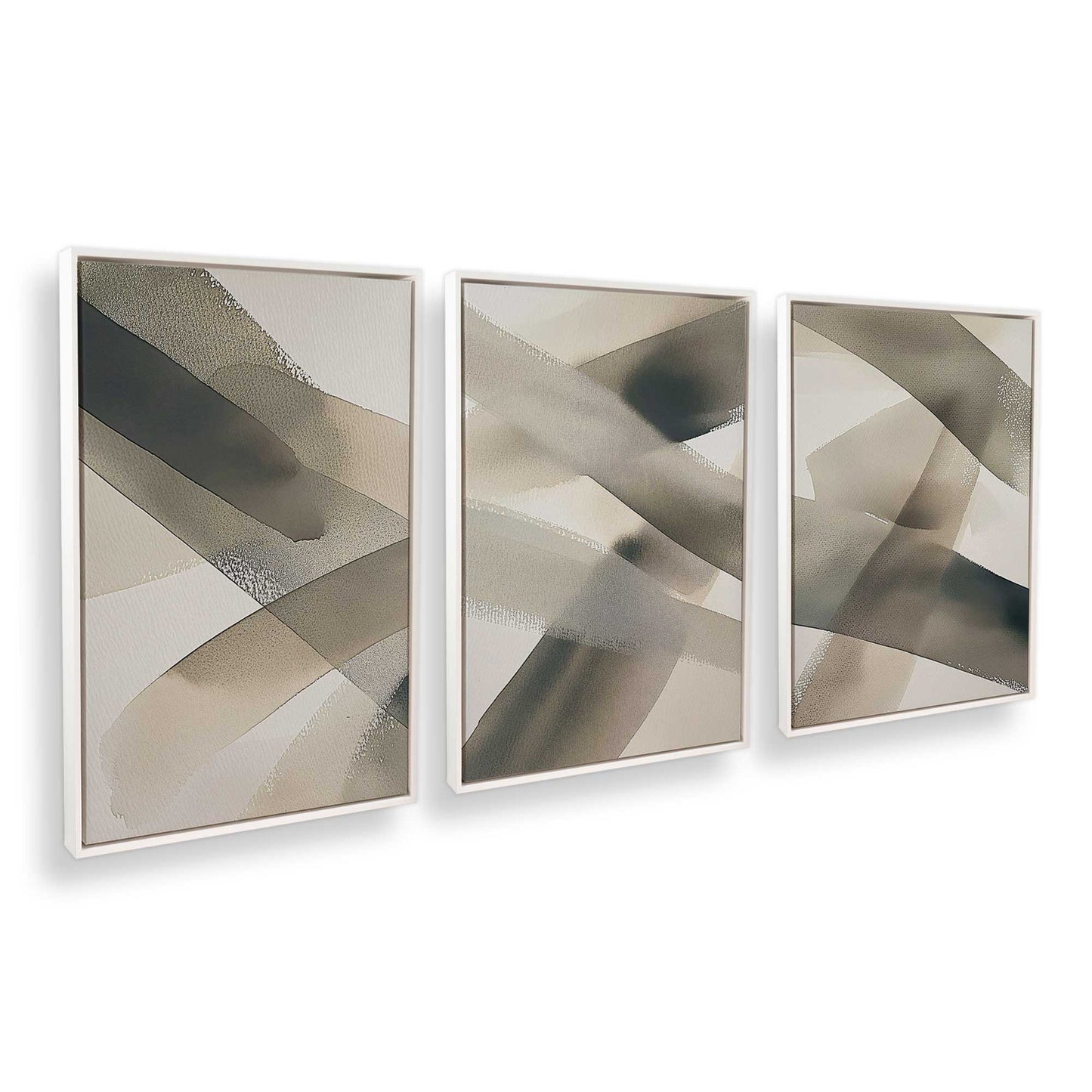 [Color:Opaque White], Picture of art in a White frame at an angle