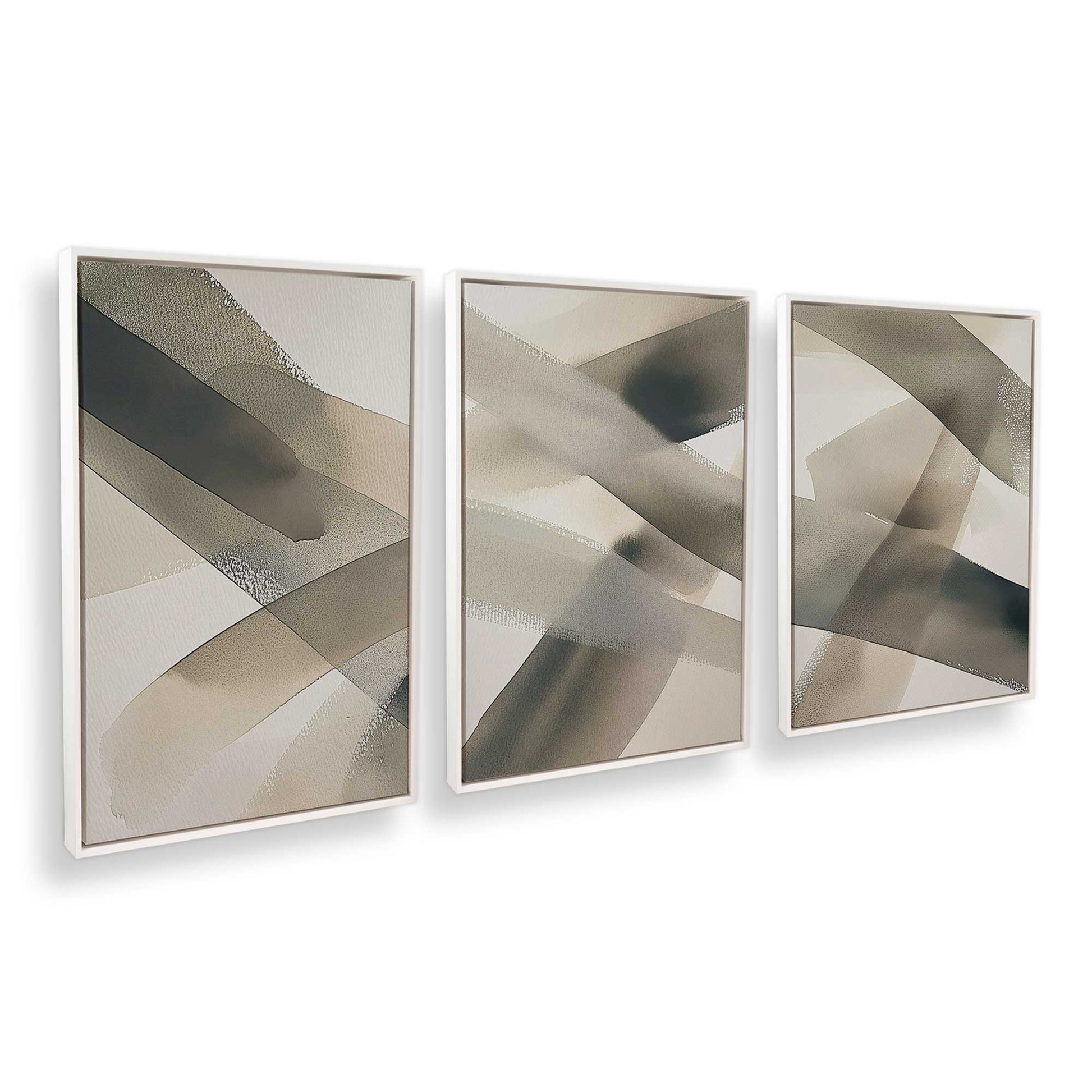 [Color:Opaque White], Picture of art in a White frame at an angle