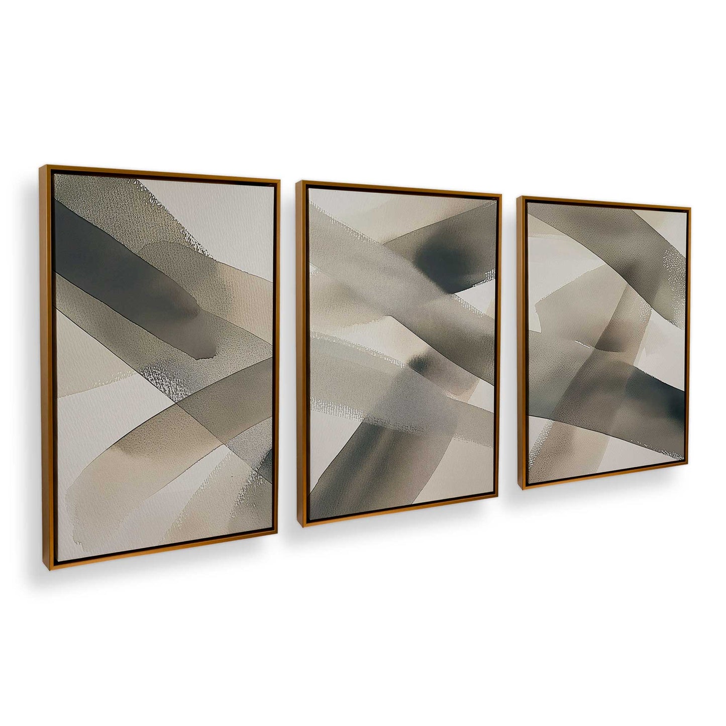 [Color:Polished Gold], Picture of art in a Polished Gold frame at an angle