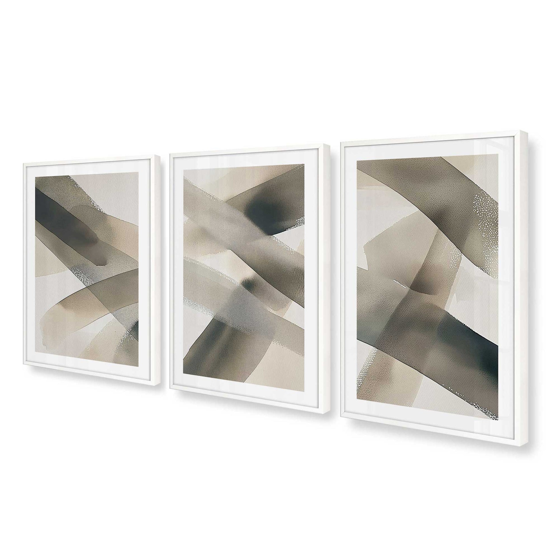 [Color:Opaque White], Picture of art in an Opaque White frame at an angle