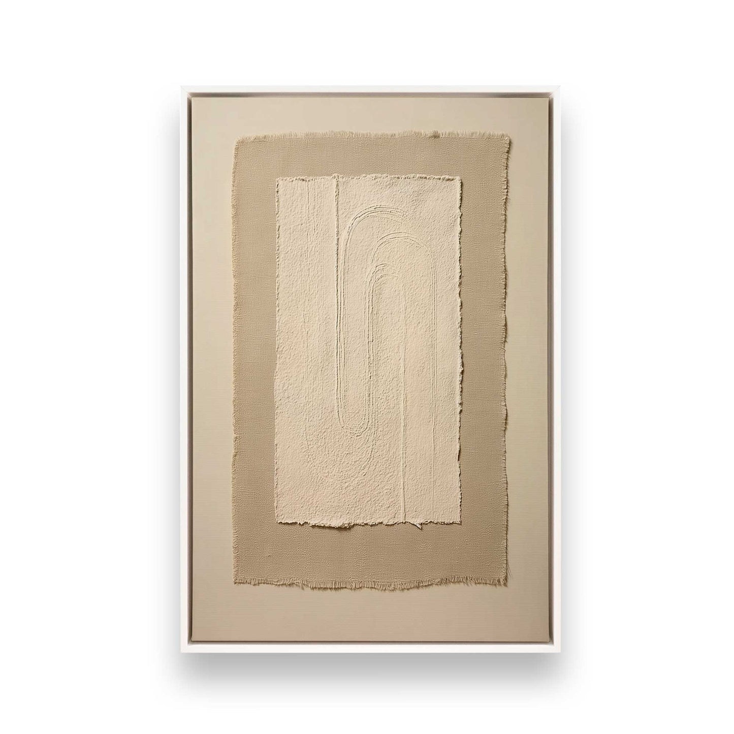 [Color:Opaque White], Picture of art in a White frame