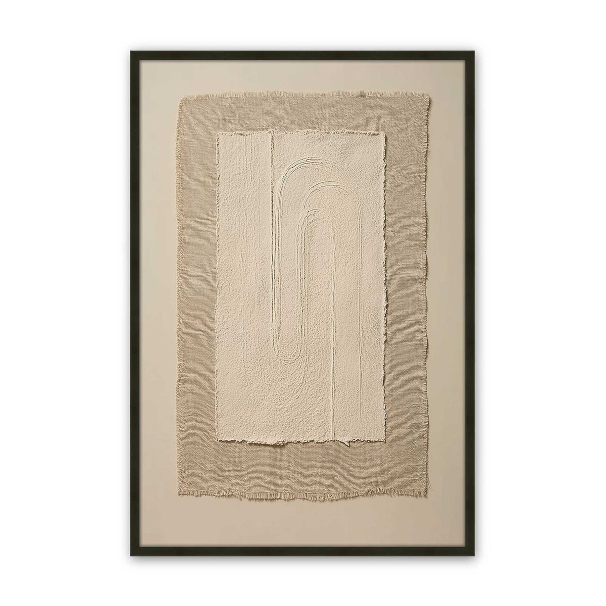 [Color:Satin Black], Picture of art in a Satin Black frame