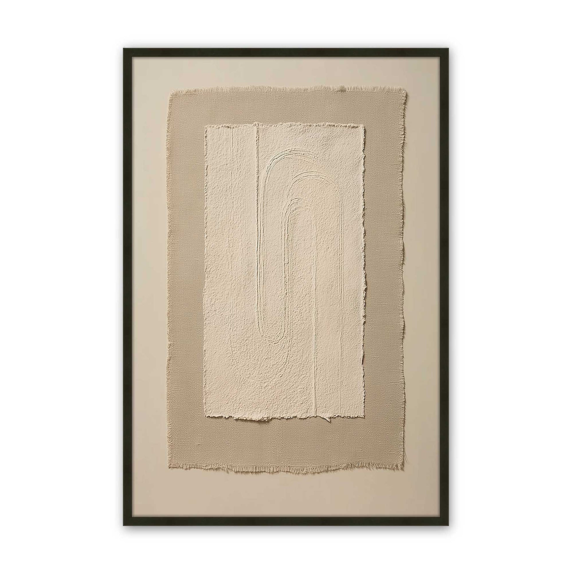 [Color:Satin Black], Picture of art in a Satin Black frame