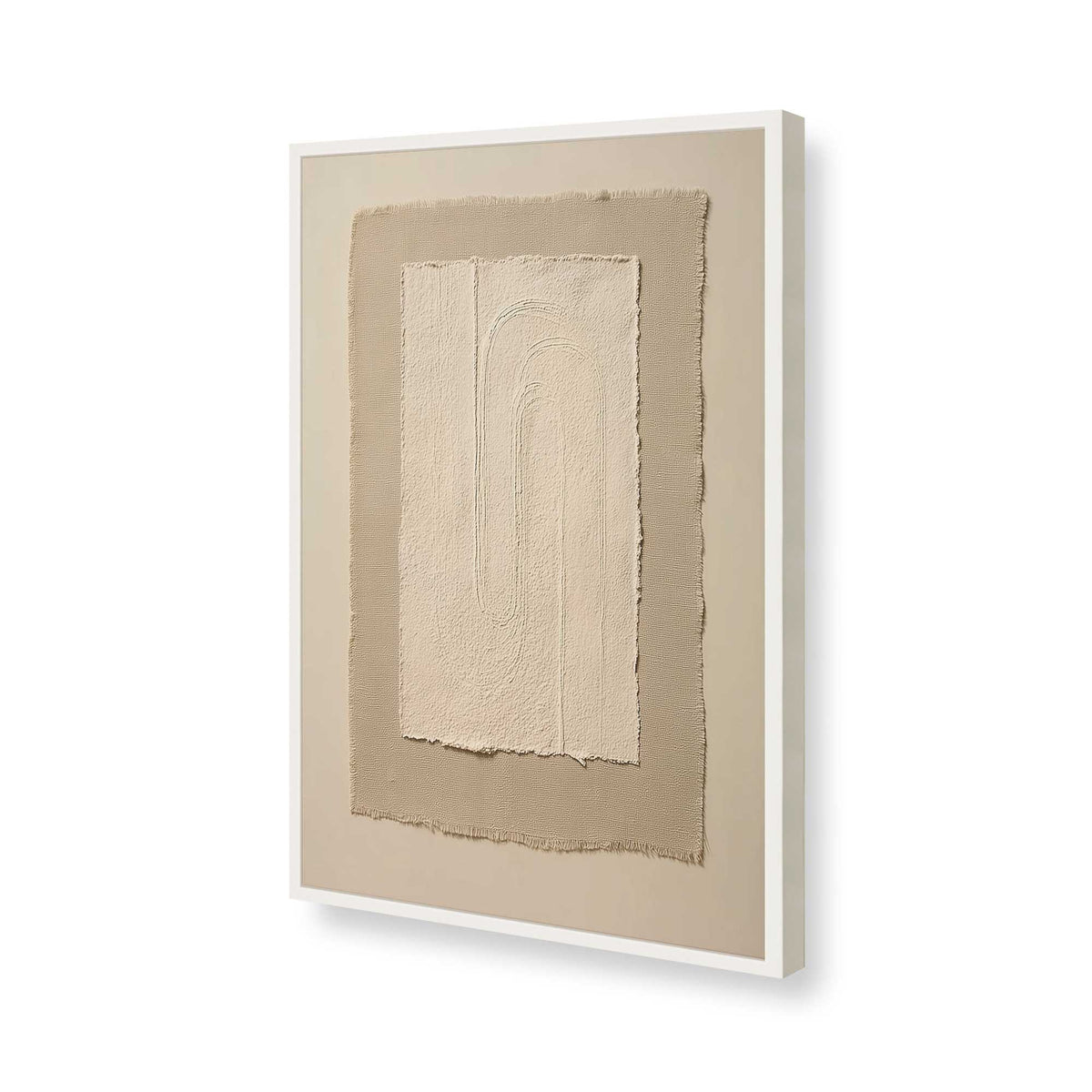 [Color:Opaque White], Picture of art in a Opaque White frame of the corner
