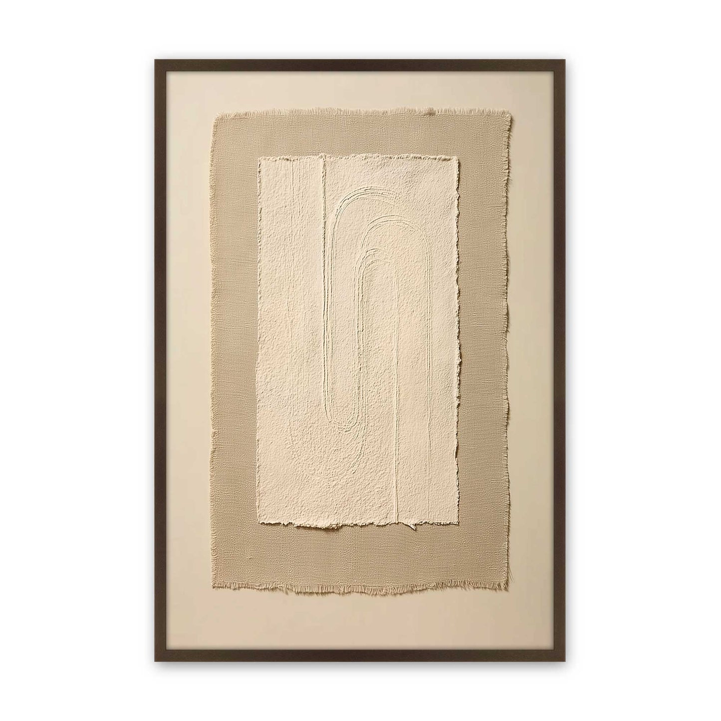 [Color:Brown], Picture of art in a Brown frame
