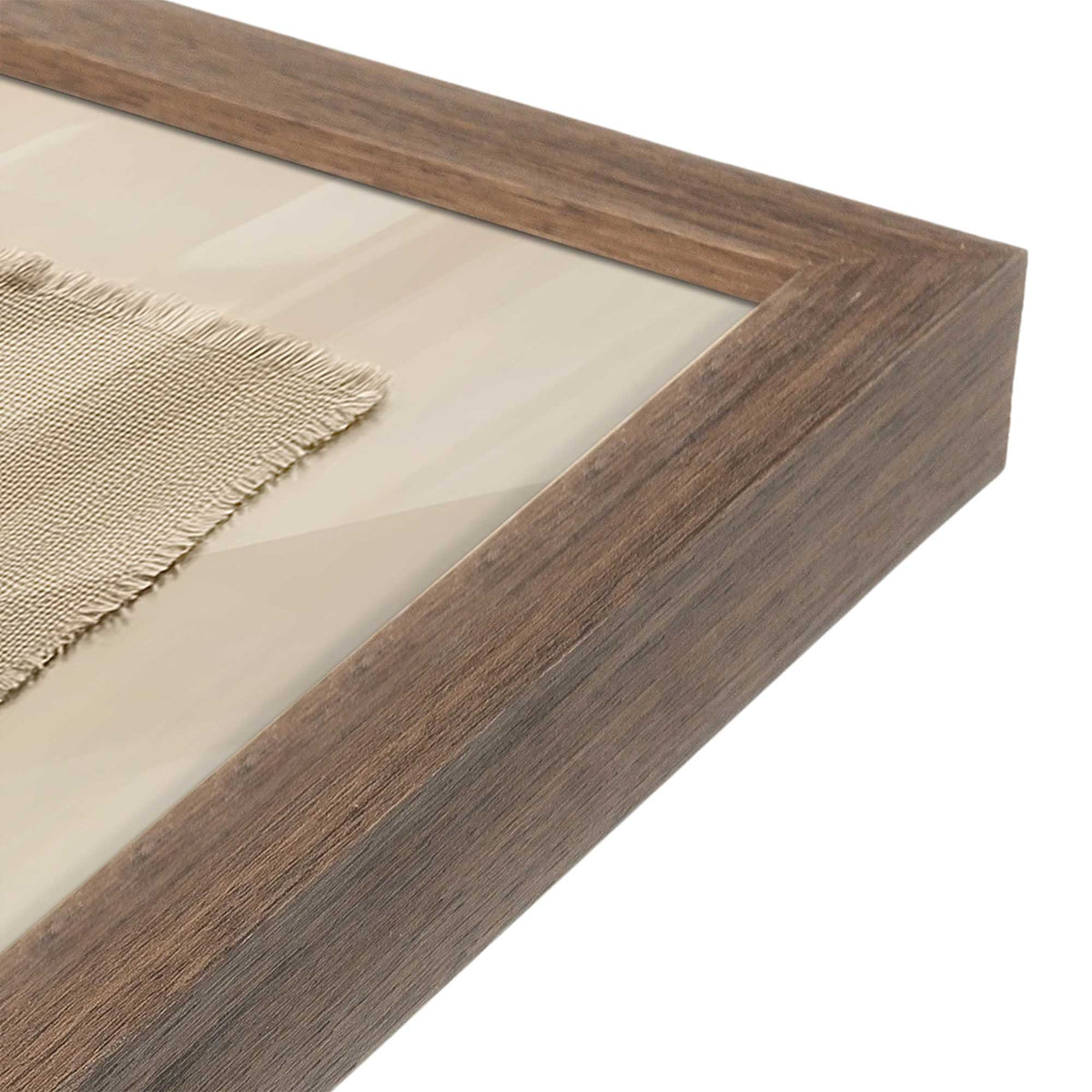 [Color:Walnut], Picture of art in a Walnut frame at an angle