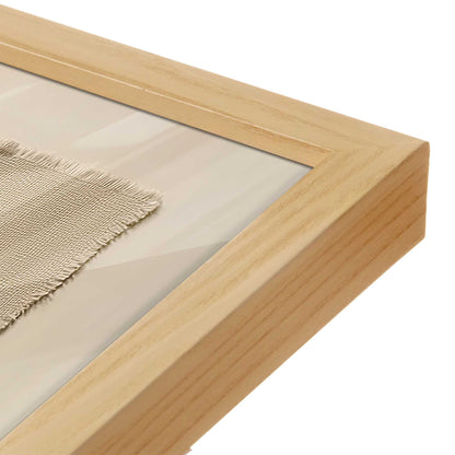 [Color:American Maple], Picture of art in a American Maple frame at an angle