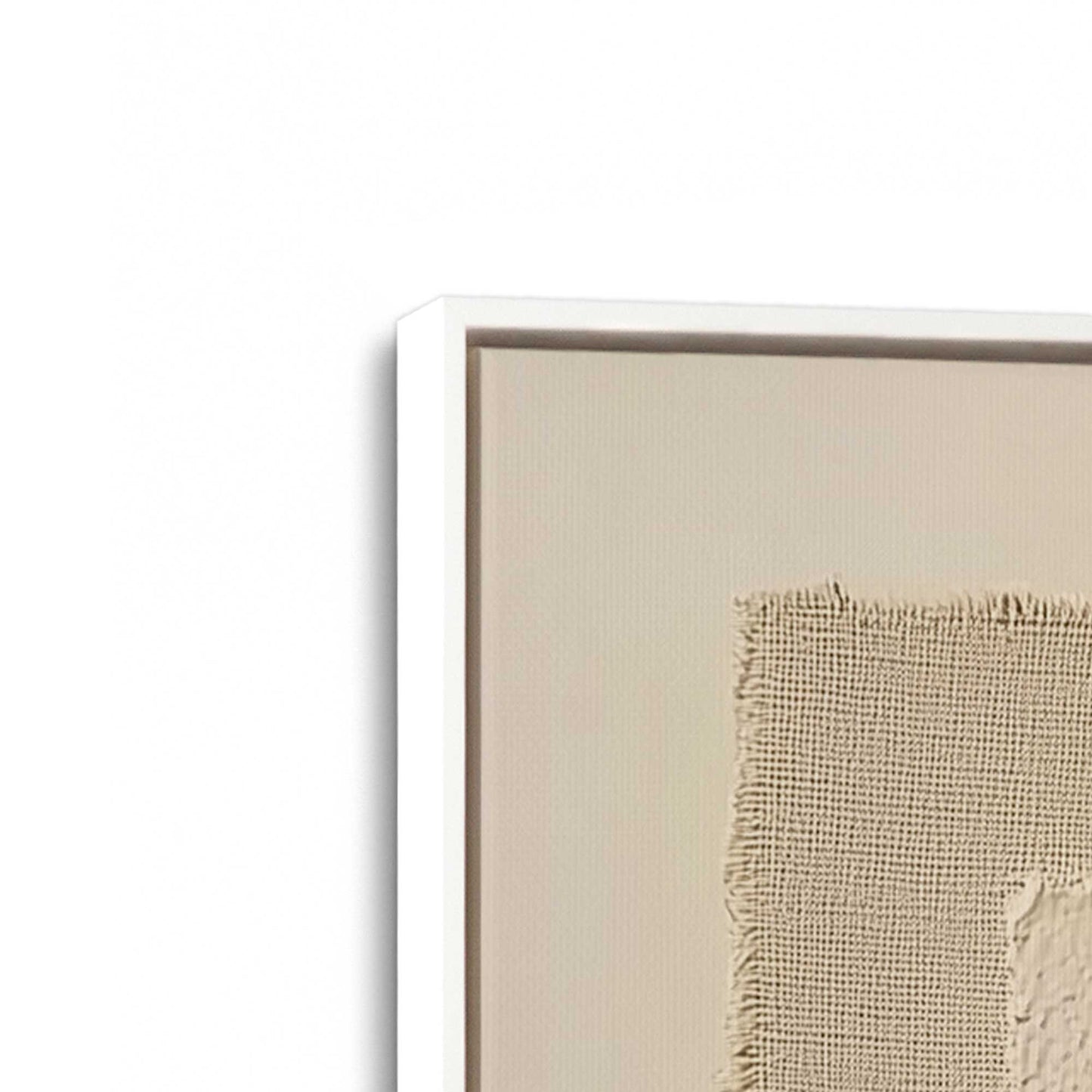 [Color:Opaque White], Picture of art in a White frame at an angle
