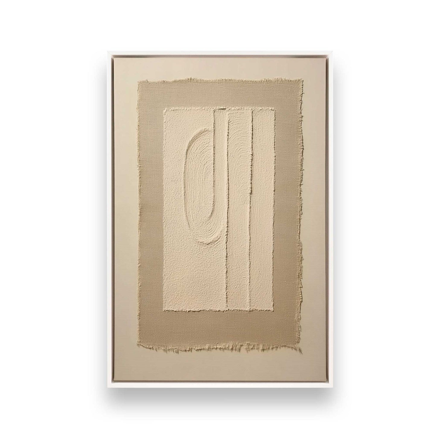 [Color:Opaque White], Picture of art in a White frame