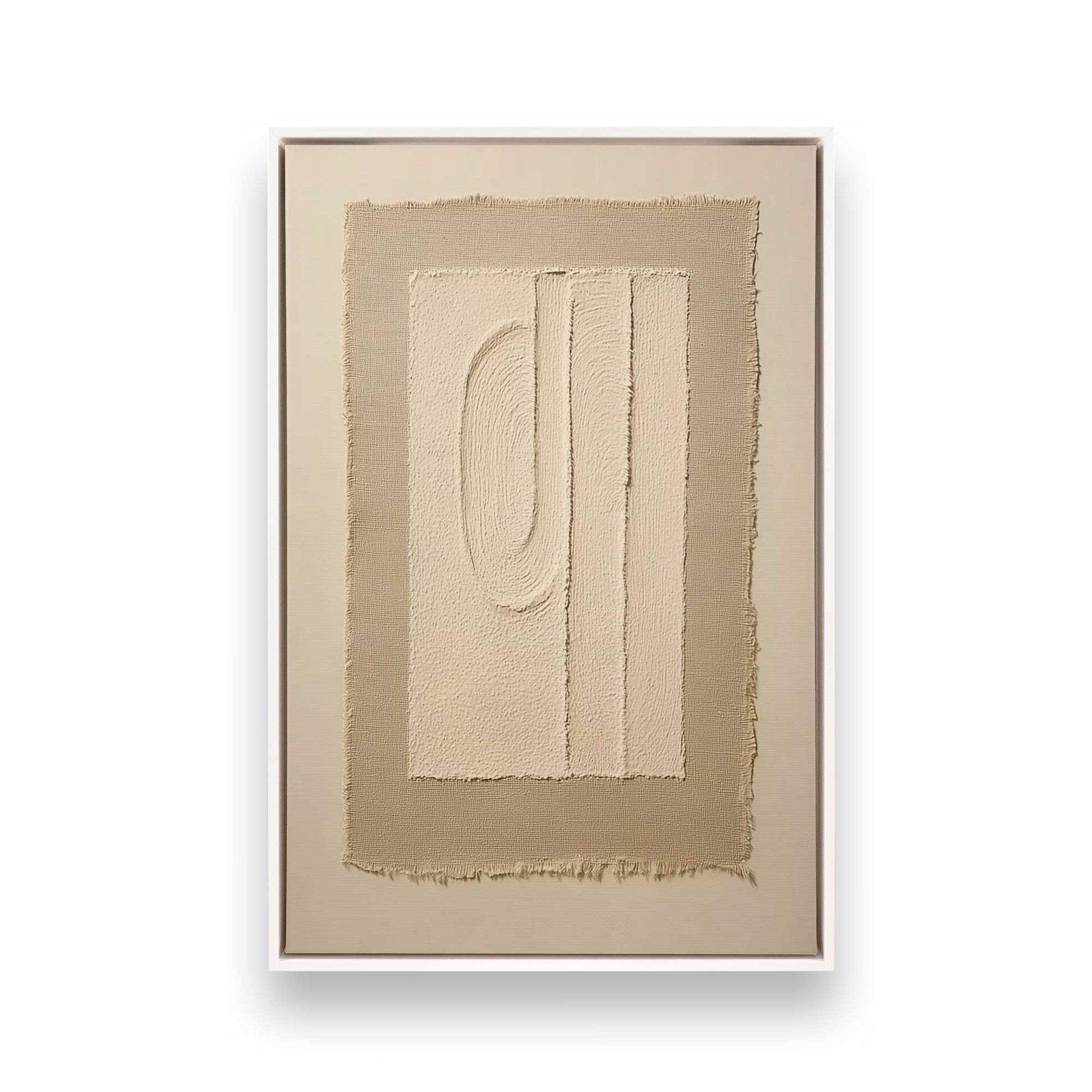 [Color:Opaque White], Picture of art in a White frame