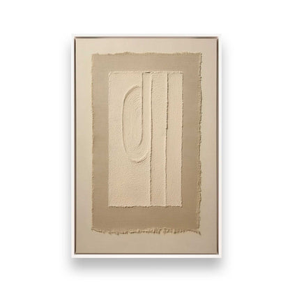 [Color:Opaque White], Picture of art in a White frame