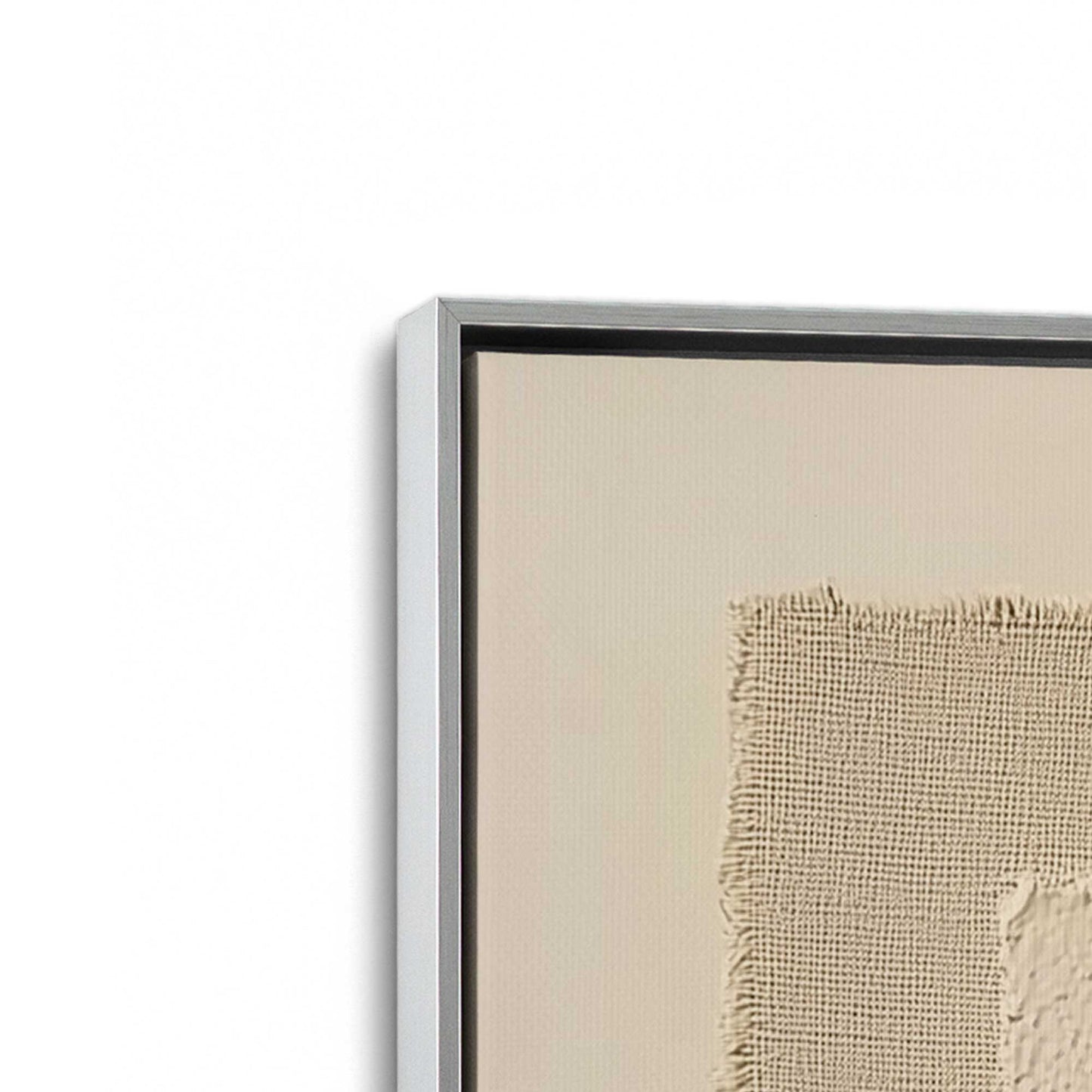 [Color:Polished Chrome], Picture of art in a Polished Chrome frame at an angle
