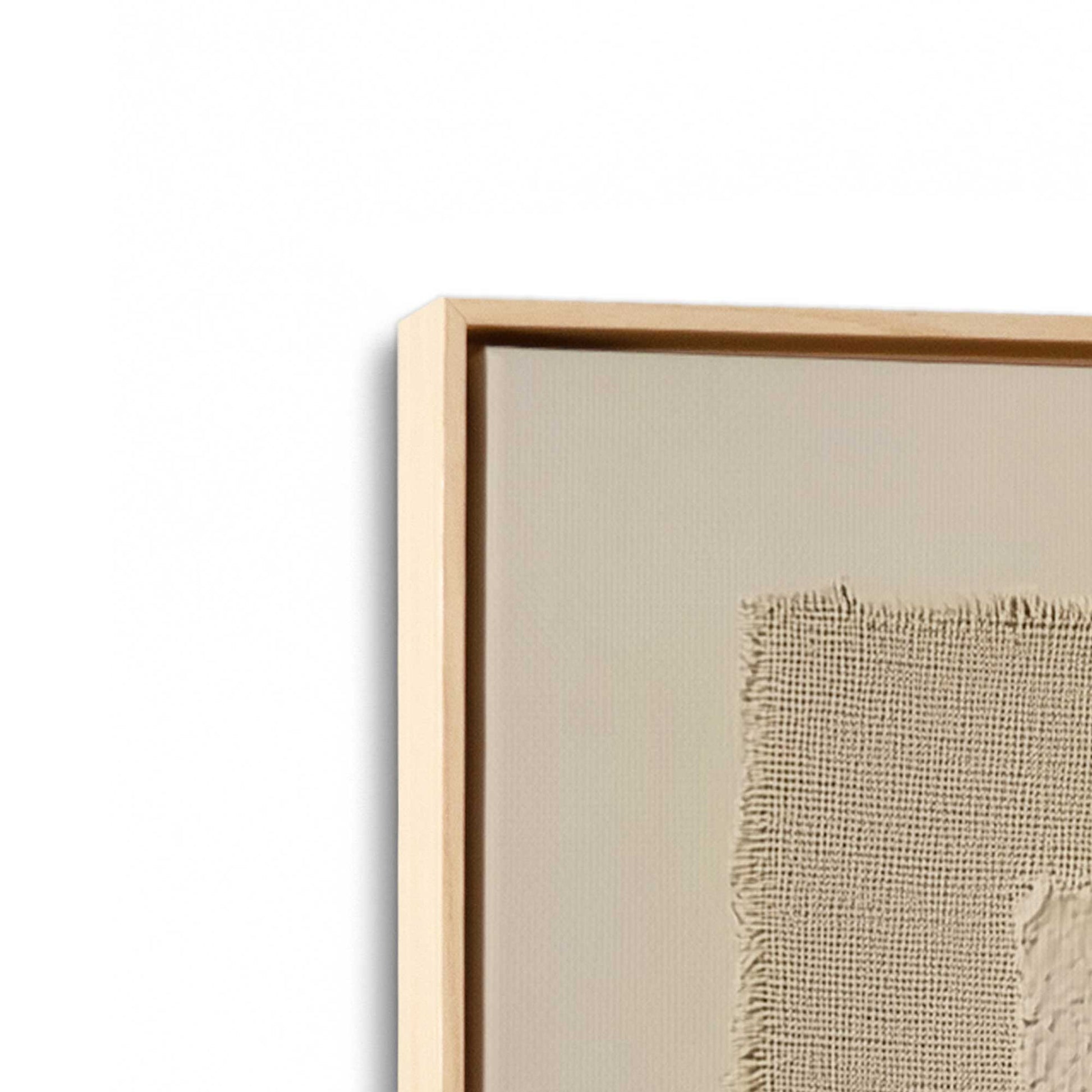 [Color:American Maple], Picture of art in a American Maple frame at an angle