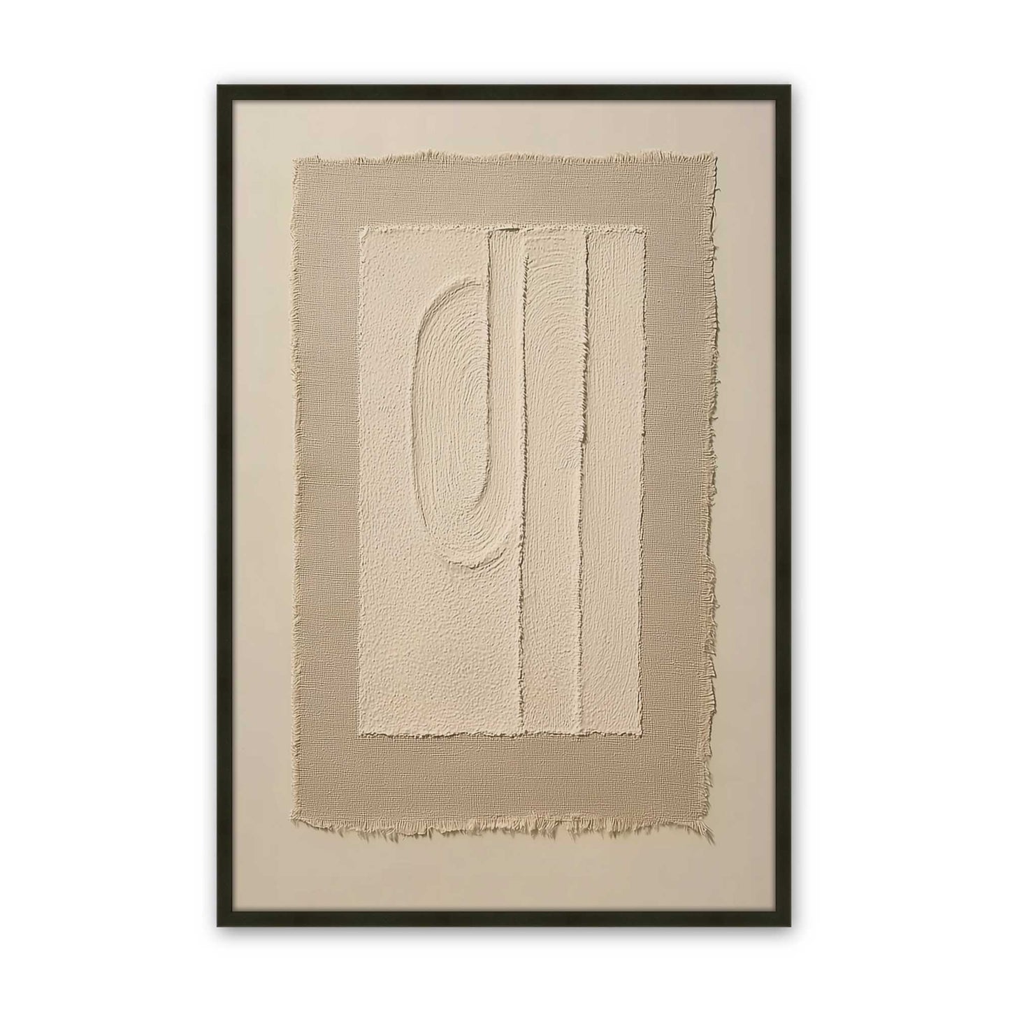 [Color:Satin Black], Picture of art in a Satin Black frame