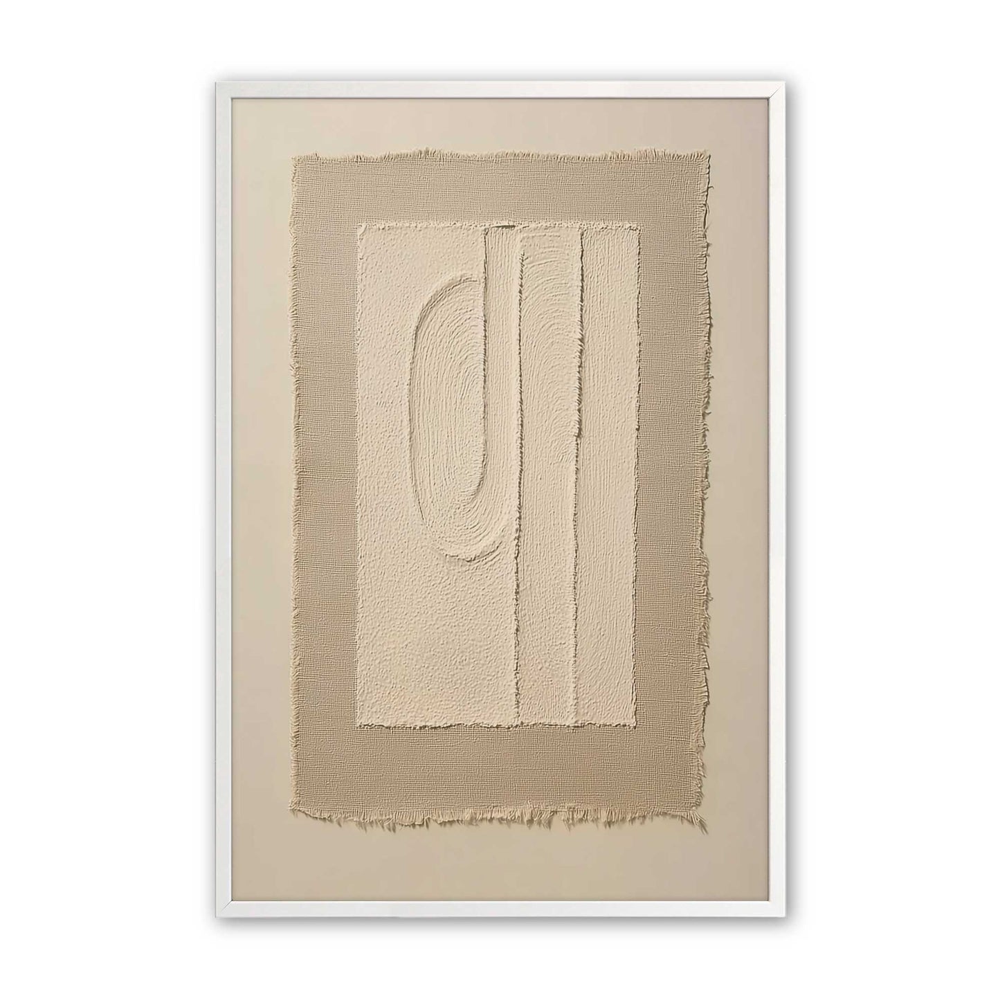 [Color:Opaque White], Picture of art in a Opaque White frame