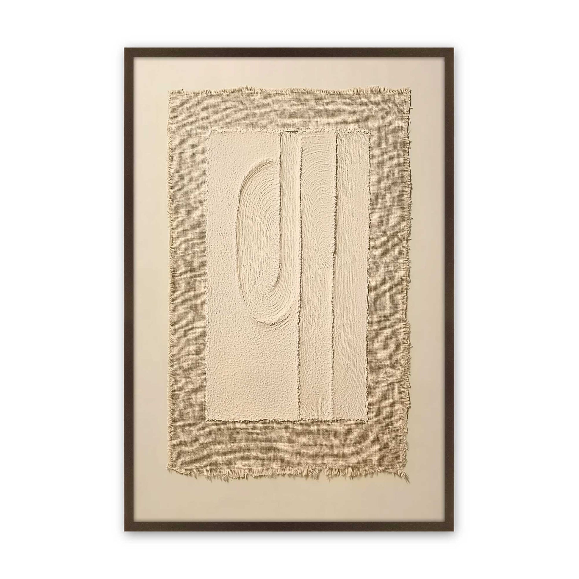 [Color:Brown], Picture of art in a Brown frame