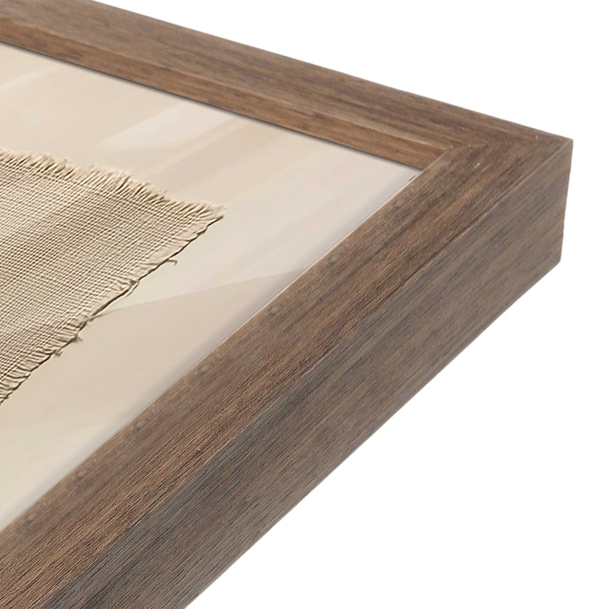 [Color:Walnut], Picture of art in a Walnut frame at an angle