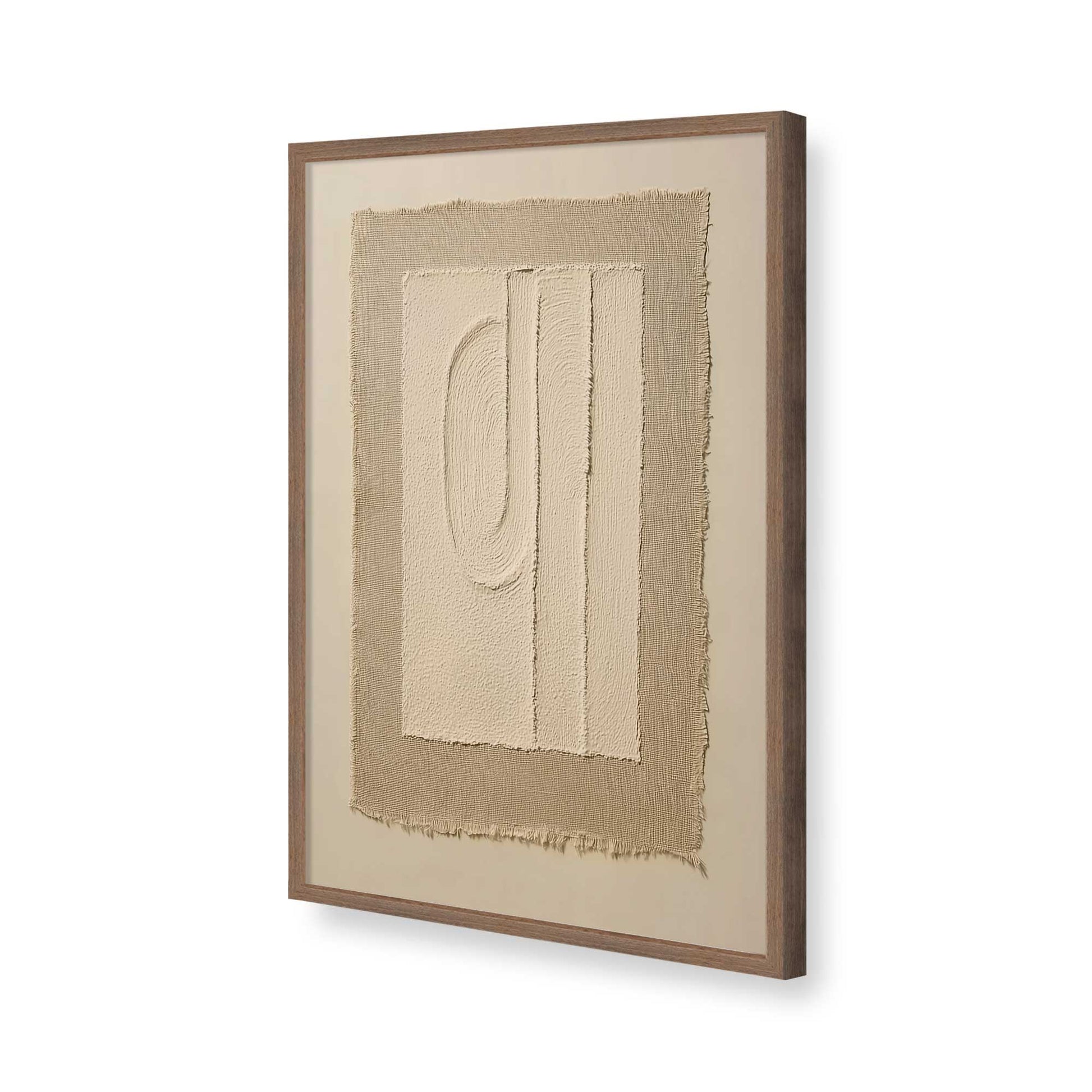 [Color:Walnut], Picture of art in a Walnut frame of the corner