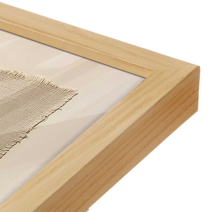 [Color:American Maple], Picture of art in a American Maple frame at an angle